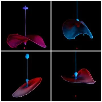 Water Splashes Collage Stock Illustration