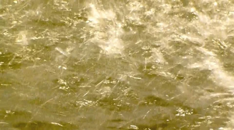 Water splashes down from a fountain into a pool Video stock 38501797