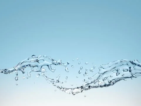Water splashes Stock Illustration