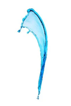 Water splashes isolated on white Stock Photos