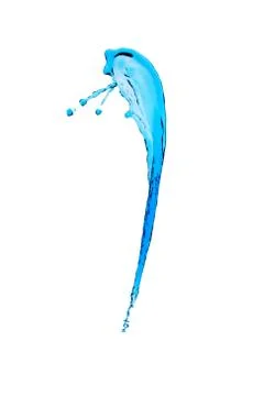 Water splashes isolated on white Stock Photos