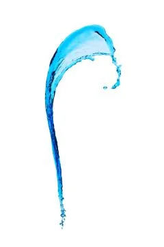 Water splashes isolated on white Stock Photos