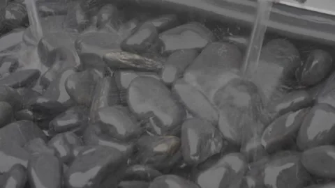Water Splashes Pebbles #2 스톡 동영상 154749529