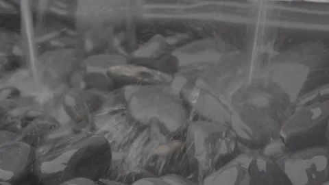 Water Splashes Pebbles #3 스톡 동영상 154749516