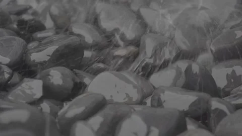 Water Splashes Pebbles  스톡 동영상 154749543