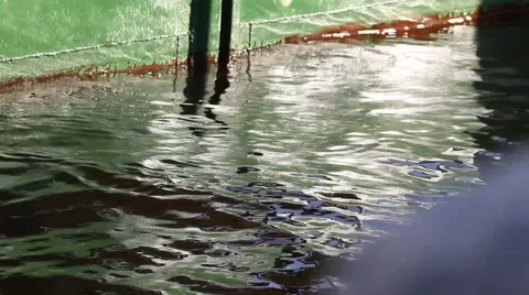 Water splashes on the pier Stock Footage 5165165
