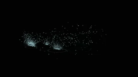 Water splashes, rain drops, water drops flying, waterfall and fountain, water Stock Footage 213529855