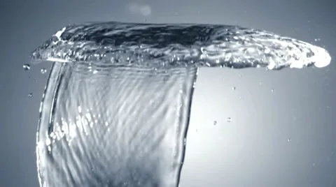 Water splashes up in slow motion.  Stock Footage 11611767