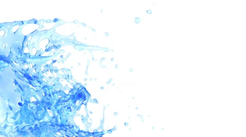 Water splashes in slow motion into screen (FULL HD) Stockbeeldmateriaal 36570509