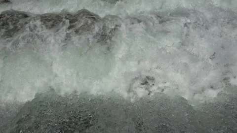 Water splashes from the waterfall Video stock 112297636