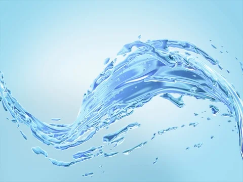 Water Splashes Wave Flow Stock Footage 79914861