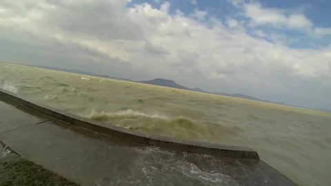 Water splashing on the beach Stock Footage 70106072