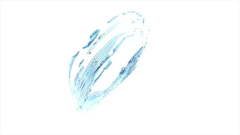 Water Splashing. White Background. Alpha Matte. Stock Footage 116879853