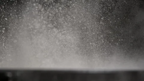 Water Splattering Off of Drum in Slow Motion After Getting Hit with Drumstick Stock Footage 270404449