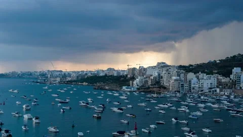 Water Spout Timelapse Malta Stock Footage 206033172