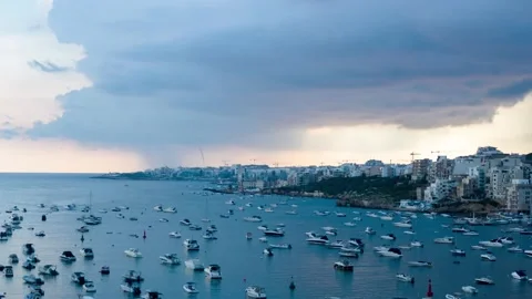 Water Spout Timelapse Malta Stock Footage 206033404