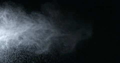 Water spray, microbes in air simulation, on black background Видео 137925161