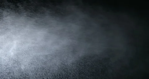 Water spray, microbes in air simulation, on black background Video stock 137925256