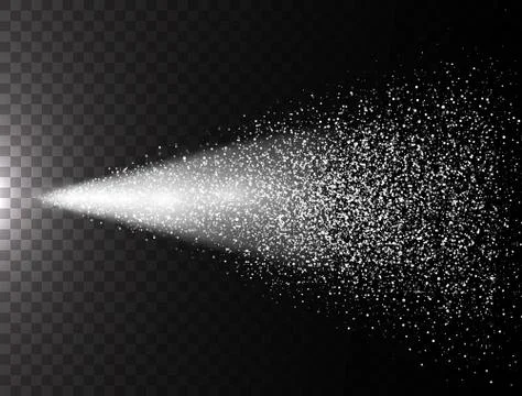 Water spray mist of atomizer on transparent background. Realistic spray with  Stock Illustration