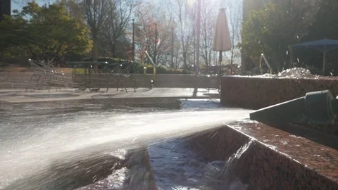 Water Spray Nozzle - Close Up Video stock 73870133