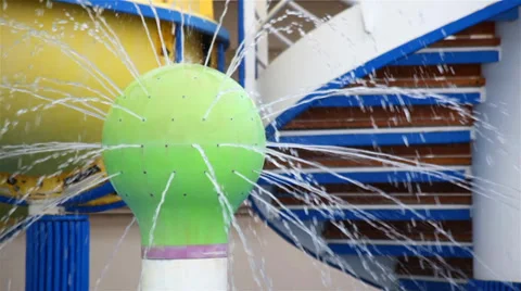 Water Spraying Fun HD Stock-Footage 38325197