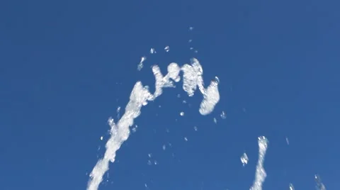 Water spraying in the sky  Stock Footage 51694468