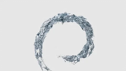 Water Spread on Alpha Stock Footage 248130095