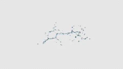 Water Spread on Alpha Stock Footage 266219609