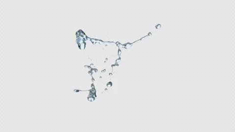 Water Spread on Alpha Stock Footage 272142402