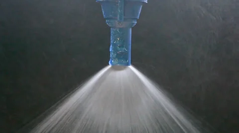 Water spreader, modern spay technology. Video stock 36191728