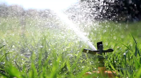 Water sprinkler. Stock Footage 27083207