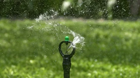 Water Sprinkler Stock Footage 49975881