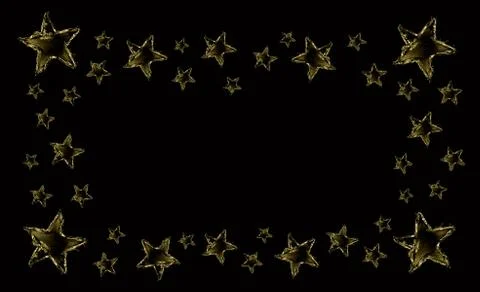 Water Star Frame Stock Illustration