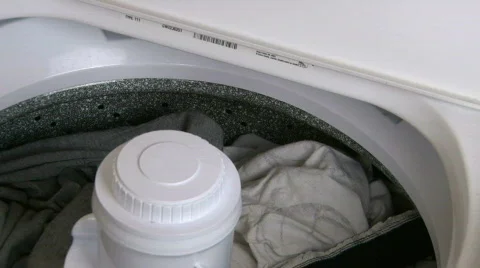 Water Starting to Flow into Washer Video stock 328502