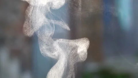 Water steam background rising in super slow motion Stock Footage 128548973