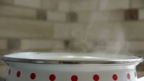 Water Steam Closeup Stock Footage 81453476