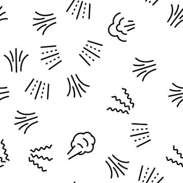 Water, Steam, Liquid Spray Vector Seamless Pattern Illustrazione stock