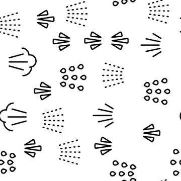 Water, Steam, Liquid Spray Vector Seamless Pattern 스톡 일러스트