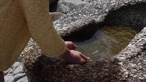 Water from a stone. Stock Footage 82263788