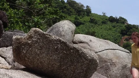 Water from a stone. Stock Footage 82263841