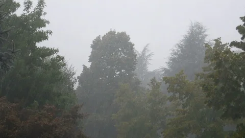Water storm with strong wind Video stock 114437248