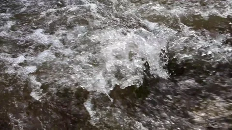 The water stream and rocks bottom Vídeo Stock 49067336