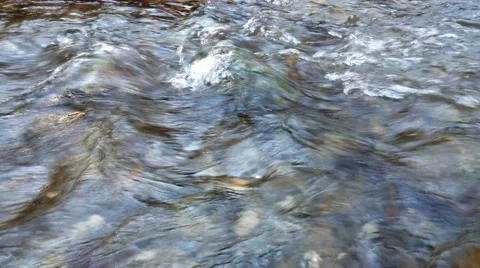 The water stream and rocks bottom Vídeo Stock 49068011