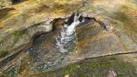 Water stream in the creek Stock Footage 207438349