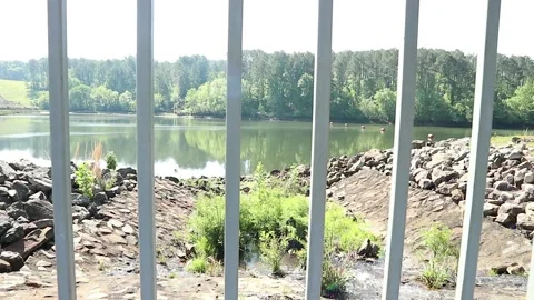 Water Stream to Dam Stock Footage 274573879