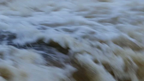 Water stream dropping over the cliff Stock Footage 142545278