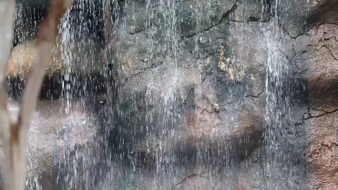Water stream Falling From The Rock, Video Video stock 104467455