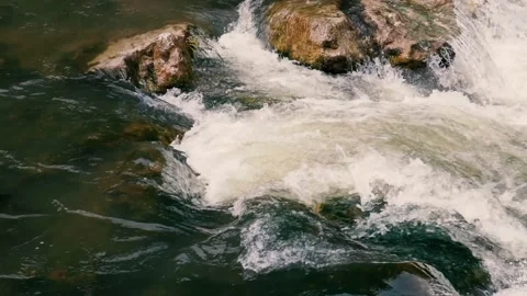 Water stream in the forest Video stock 135537086