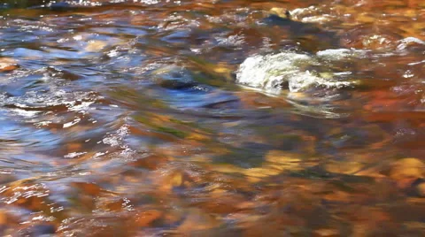 Water stream mountain river Stock Footage