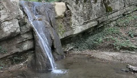 Water stream on a mountain river Stock Footage 10571446